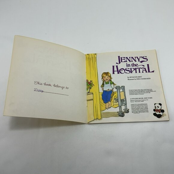Vintage Golden Book Jenny In Hospital Reit Read Aloud Children Pictures Bedtime - Picture 5 of 12